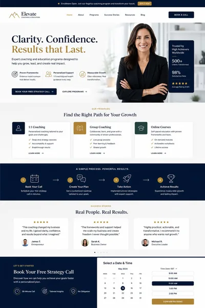 Lumière — old website design
